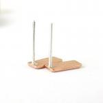 Geometric earrings . Small ..