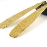 Gold brass . Long droplet e..