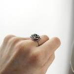 Rose coctail ring . Copper ..