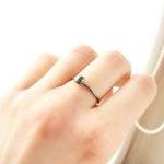 Oxidized silver ring . Blac..