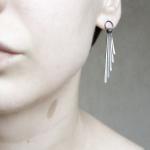 Sterling silver earrings . ..