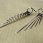 Sterling silver earrings . ..
