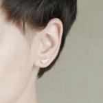 Tiny triangle earrings . Co..