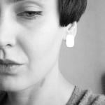 Brass rectangle studs . Geo..