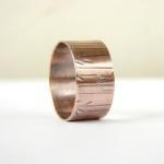 Mens ring . Wide copper ban..