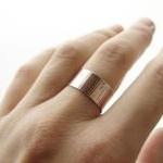 Mens ring . Wide copper ban..