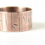 Mens ring . Wide copper ban..